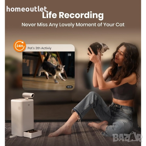 ПРОМОЦИЯ Автоматична хранилка за котки – интелигентна грижа за вашия любимец HHO LOVE CT-CMWOS, снимка 7 - За котки - 51985914