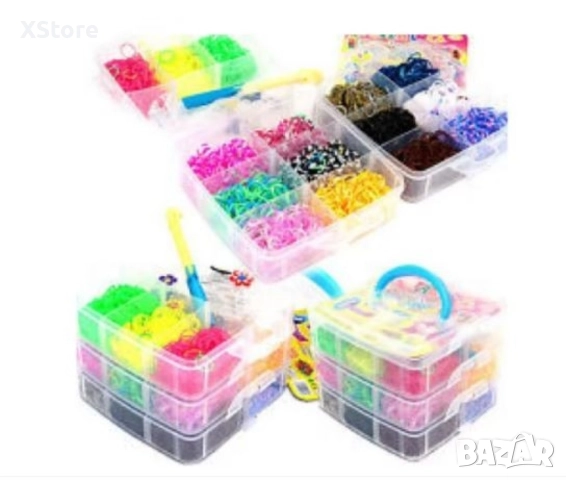 Пластмасов куфар с ластички, 4500 бр в комплекта, снимка 9 - Аксесоари за коса - 52594910