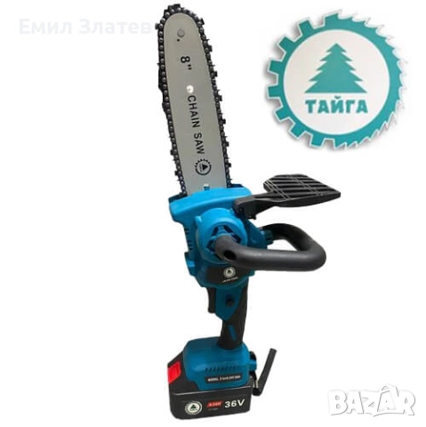  Акумулаторна резачка Тайга 36V с автоматично омасляване, снимка 3 - Моторни триони/резачки - 52617582