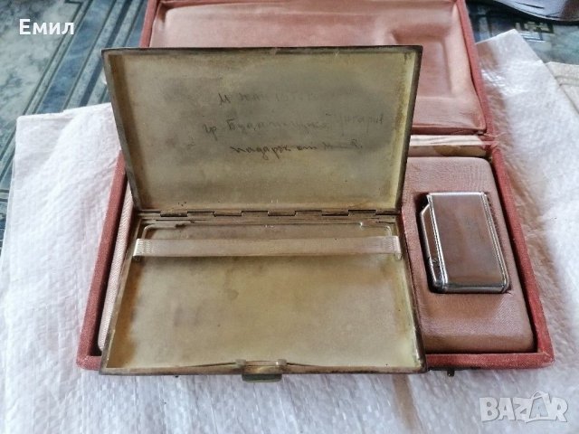 Колекционерска посребрена табакера PV. Alpakka, снимка 3 - Колекции - 30062666