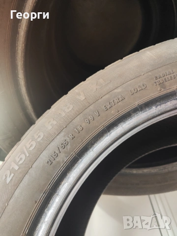 4бр.летни гуми 215/55/18 Continental, снимка 6 - Гуми и джанти - 54170560