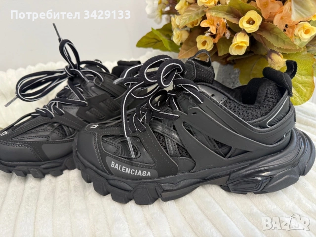 Черни Balenciaga, снимка 2 - Маратонки - 54338805