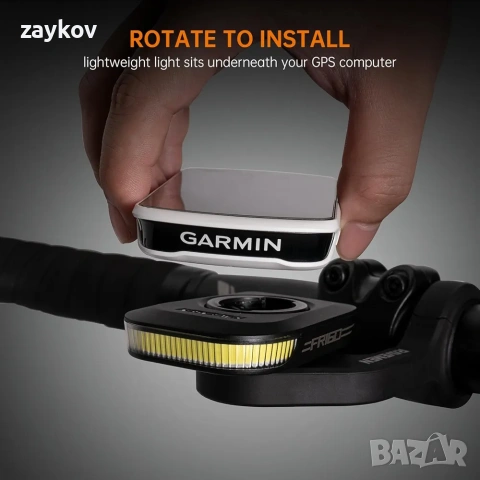 RAVEMEN FR160 Съвместим с велокомпютър Garmin, Велосигнална светлина, снимка 5 - Части за велосипеди - 53047911