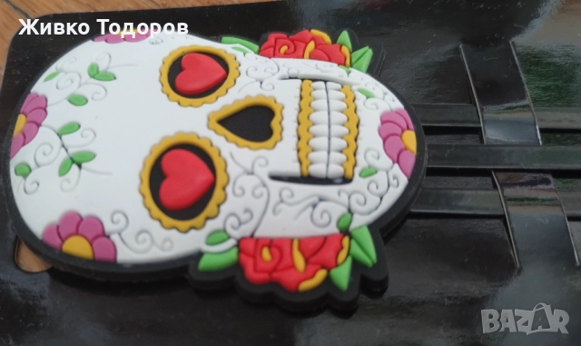 Sugar Skulls /Calavera de azúcar Книгоразделител,ключодържател и поставка с щипка за бележки, снимка 7 - Декорация за дома - 51498713