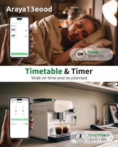 Умен WiFi контакт GreenSun – 2 броя в комплект, с измерване на енергия, таймер, снимка 6 - Други стоки за дома - 55738237