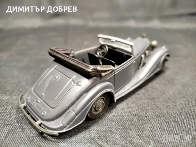 1/43 МЕТАЛНА КОЛИЧКА МАЩАБЕН МОДЕЛ 1939 MERCEDES 540K SOLIDO, снимка 4 - Колекции - 49168530