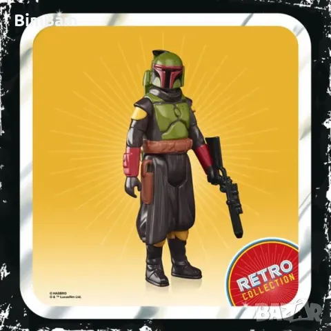 Колекционерска фигура Star Wars Retro Collection The Mandalorian - Boba Fett / Morak / Hasbro, снимка 3 - Фигурки - 48106093