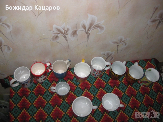 11 чаши за чай, кафе. Цена- 10 евро. Пращам по куриер. За София, може и лично да минете., снимка 2 - Сервизи - 53960232