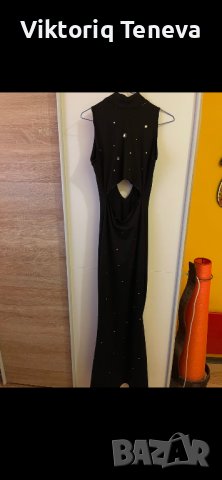 Дамска рокля с камъни 38 размер, снимка 2 - Рокли - 44307559