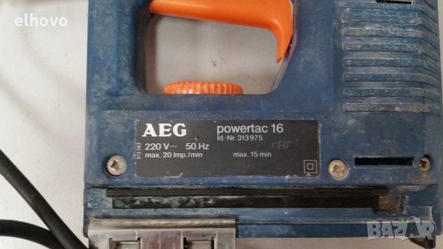 Електрически такер AEG powertac 16, снимка 3 - Други инструменти - 29250503