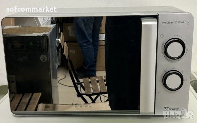 Микровълнова Cecotec ProClean 3060 Mirror (20L, 700W) – С ГАРАНЦИЯ!, снимка 2 - Микровълнови - 54212660