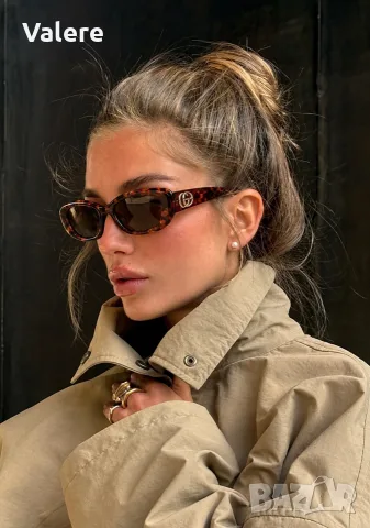 Слънчеви очила Gucci костенурков принт с лого GG пълен комплект