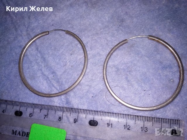 СРЕБЪРНИ КЛАСИЧЕСКИ МОДЕЛ ВИНТИДЖ АРТ ОБЕЦИ СРЕБРО 925 РЪЧНА ИЗРАБОТКА 30825, снимка 3 - Обеци - 40475403