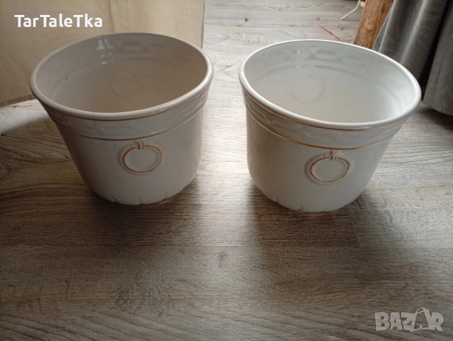 Кашпи, саксии с позлата, снимка 2 - Саксии и кашпи - 51798855