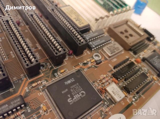 Дънна платка с AMD 386SX/SXL 25 MHz, снимка 2 - Дънни платки - 54166795