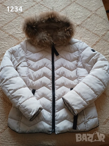 дамско яке рейнбоу ест пух на качулката 