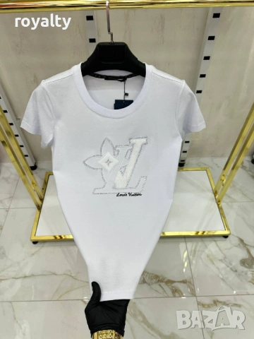 Louis Vuitton Нови Дамски Тениски Различни Цветове , снимка 2 - Тениски - 53296265