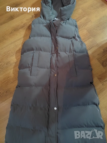 дълга сива грейка 