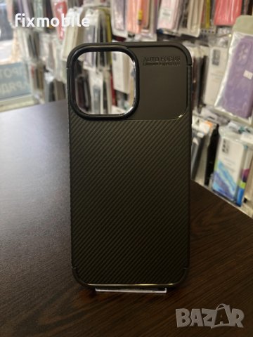 Apple iPhone 14 Pro Max Carbon Fiber силиконов гръб / кейс, снимка 1