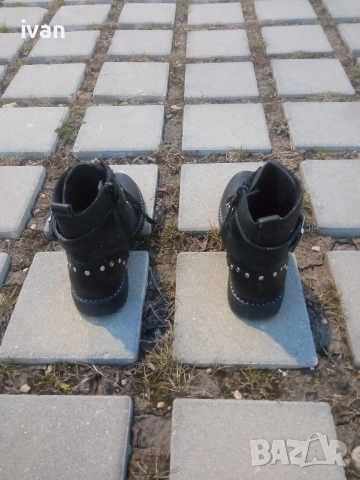 Черни стилни боти, снимка 4 - Дамски боти - 53890052