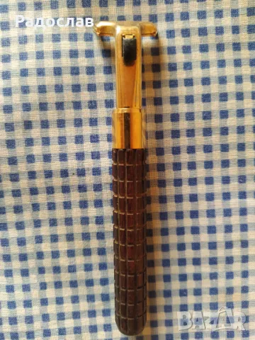 стара позлатена самобръсначка Gillette , снимка 2 - Мъжка козметика - 50146907