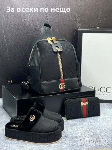 Дамски чехли Gucci - 2 налични цвята Код D964, снимка 4 - Чехли - 47318992