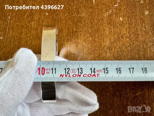 Гривна “Белезница” 40 гр. чисто сребро. Унисекс модел., снимка 9 - Гривни - 49792006