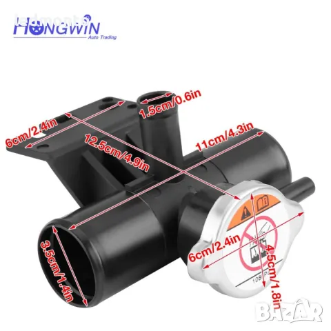 радиатор капачка за охлаждаща тръба течност с капачка 1350A015 Mitsubishi Lancer и Outlander, снимка 2 - Части - 48105455