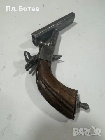 Стар щифтов пистолет/револвер, снимка 4 - Антикварни и старинни предмети - 49182208