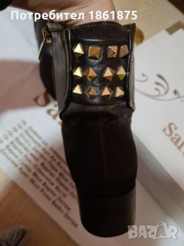 Боти в кафяво ест кожа, снимка 8 - Дамски боти - 31319596