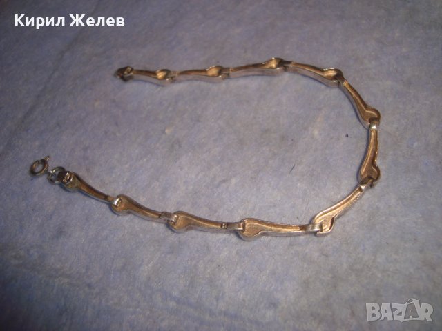 КРАСИВА ЕЛЕГАНТНА СТИЛНА СРЕБЪРНА ВИНТИДЖ ГРИВНА СРЕБРО 925 РЪЧНА МАЙСТОРСКА ИЗРАБОТКА 27325, снимка 4 - Гривни - 36852457