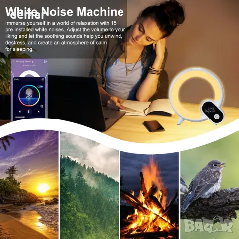 Lixada Смарт будилник с BT и дистанционно управление, снимка 4 - Друга електроника - 49792917