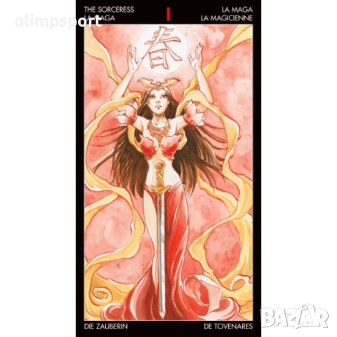 Карти Таро LoScarabeo Manga  , снимка 4 - Карти за игра - 51342499