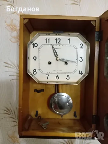 "ЯНТЪР" СТЕНЕН РАБОТЕЩ ЧАСОВНИК MADE IN USSR, снимка 7 - Стенни часовници - 55896309