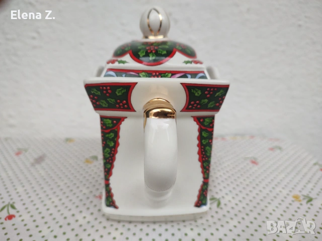 Винтидж коледен чайник Sadler, Англия, снимка 5 - Аксесоари за кухня - 53999985