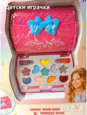 Детски комплект гримове в чанта с дръжка, сенки , снимка 2 - Други - 49876160
