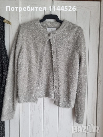 Сет бляскав гащеризон и бляскава жилетка Zara, 11-12г, 152см., снимка 4 - Детски комплекти - 53993174