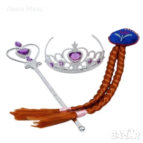 Ръкавица Фроузен, комплект с жезъл и корона, Елза, Ана, снимка 5 - Други - 48202861