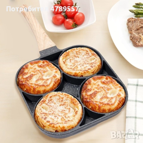 Тиган за яйца, 4 зони. • Незалепващо покритие