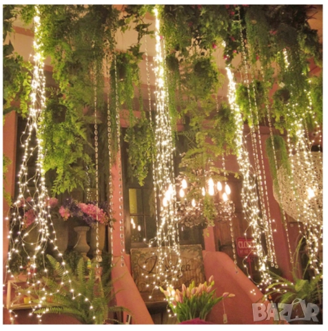 Декоративен сноп от 200 LED светлини , снимка 2 - Лед осветление - 52086462