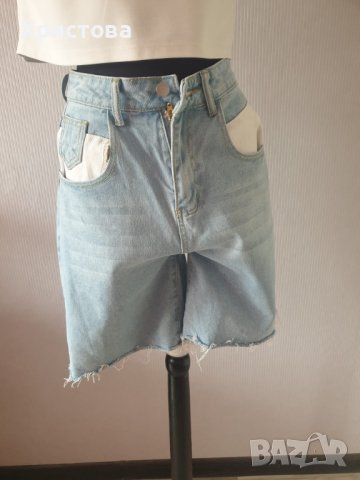 Дънкови панталонки ЗАРА - 10,00лв., снимка 2 - Къси панталони и бермуди - 40835452