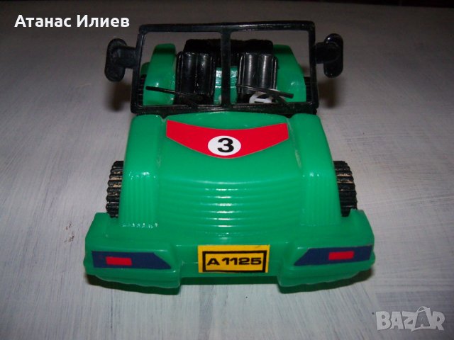  Пластмасово бъги соц зелено отлично, снимка 2 - Коли, камиони, мотори, писти - 30147623
