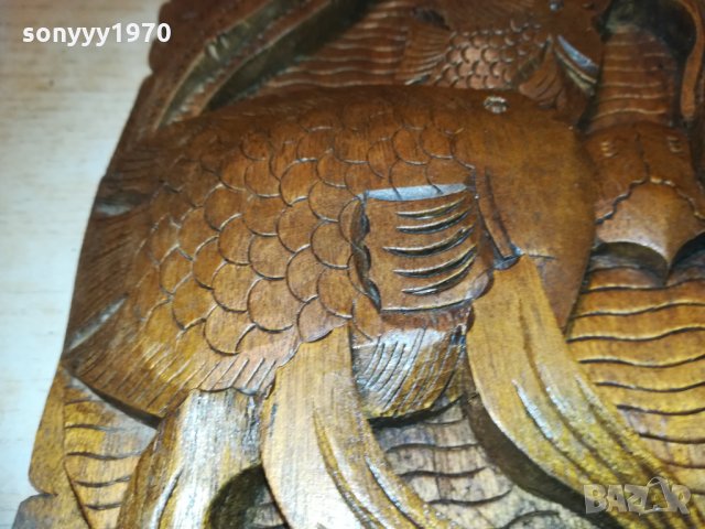 Пано стенно от тиково дърво-риби 3112200840, снимка 5 - Колекции - 31264774