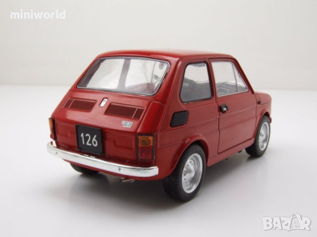 Fiat Polski 126p малко Полско Фиатче 1972 - мащаб 1:18 MCG моделът е нов в кутия, снимка 11 - Колекции - 40330281