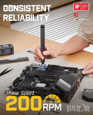 Fanttik NEX E1 Max прецизна електрическа отвертка, снимка 6 - Отвертки - 56093806