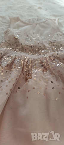 Детски рокличка с пайети и Мики маус 116 рр, снимка 2 - Детски рокли и поли - 52731541