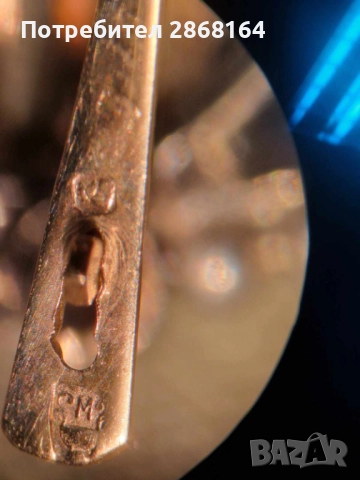 Антикварни златни обеци, снимка 4 - Антикварни и старинни предмети - 52662938