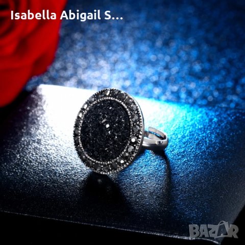 Комплект обици, медальон и пръстен, снимка 3 - Бижутерийни комплекти - 31644971