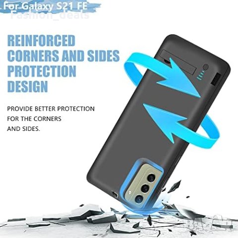 Нова 5000mAh Батерия Калъф Samsung Galaxy S21 FE 5G Тънък Надежден, снимка 7 - Калъфи, кейсове - 42714623