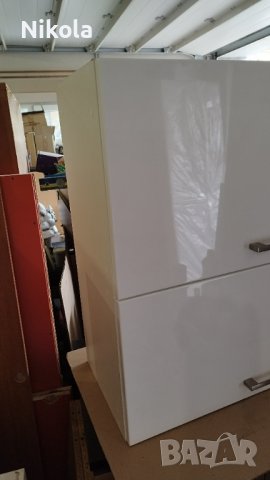 Кухненски шкафчета за стена бял гланц  73,5x74 x 32см, снимка 14 - Шкафове - 42827244